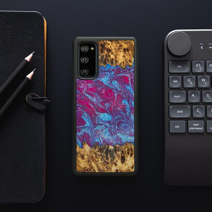 Samsung Galaxy S20 FE Etui na telefon z żywicy i drewna - Synergy#E15