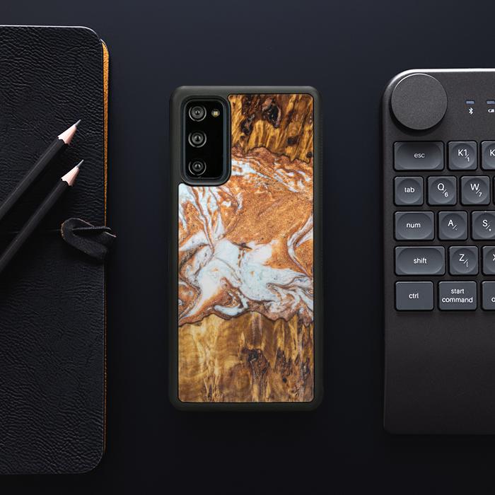 Samsung Galaxy S20 FE Etui na telefon z żywicy i drewna - Synergy#E18