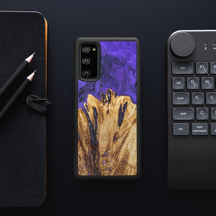 Samsung Galaxy S20 FE Etui na telefon z żywicy i drewna - Synergy#E22