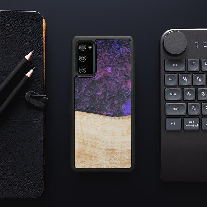 Samsung Galaxy S20 FE Handyhülle aus Harz und Holz - Synergy#F4