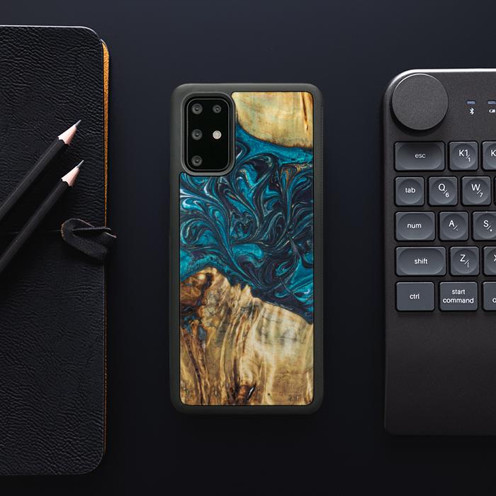 Samsung Galaxy S20 Plus Etui na telefon z żywicy i drewna - Synergy#E12