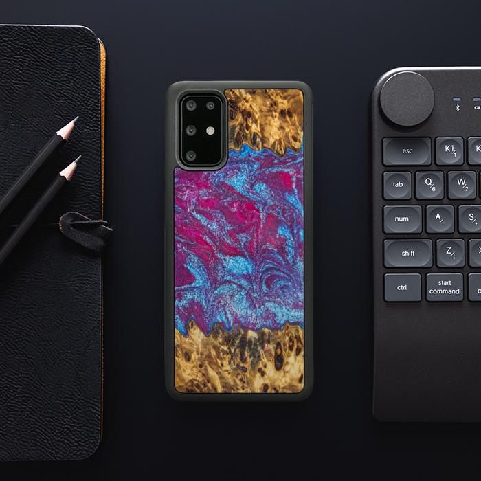 Samsung Galaxy S20 Plus Etui na telefon z żywicy i drewna - Synergy#E15