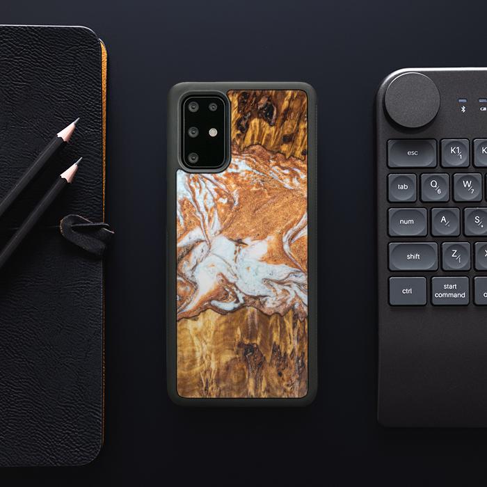 Samsung Galaxy S20 Plus Etui na telefon z żywicy i drewna - Synergy#E18