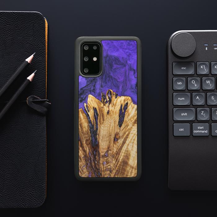 Samsung Galaxy S20 Plus Etui na telefon z żywicy i drewna - Synergy#E22