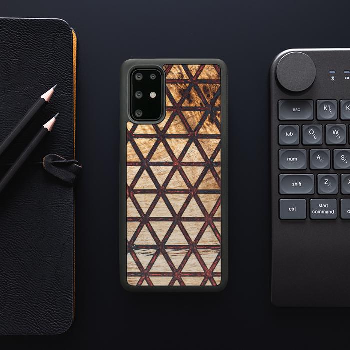 Samsung Galaxy S20 Plus Handyhülle aus Harz und Holz - Synergy#F22