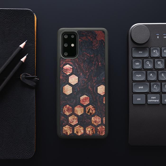 Samsung Galaxy S20 Plus Handyhülle aus Harz und Holz - Synergy#F27