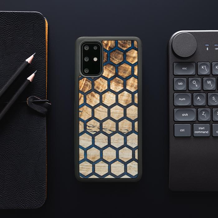 Samsung Galaxy S20 Plus Handyhülle aus Harz und Holz - Synergy#F36