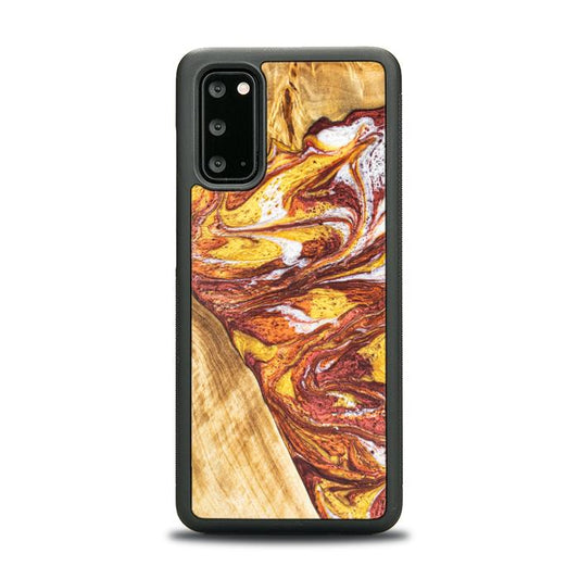 Samsung Galaxy S20 Handyhülle aus Harz und Holz - Synergy#E4