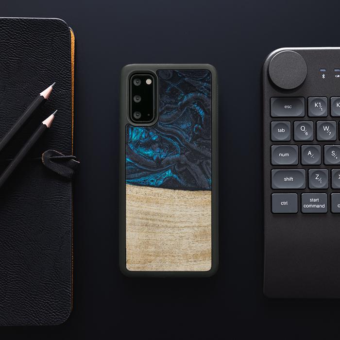 Samsung Galaxy S20 Handyhülle aus Harz und Holz - Synergy#F13