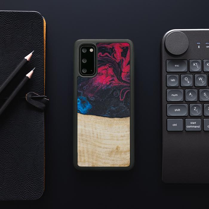 Samsung Galaxy S20 Handyhülle aus Harz und Holz - Synergy#F14