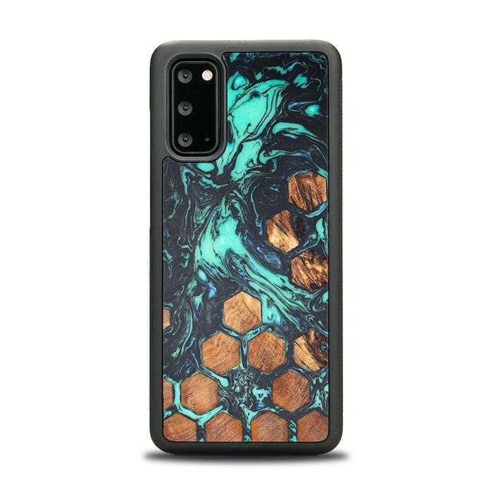Samsung Galaxy S20 Handyhülle aus Harz und Holz - Synergy#F28