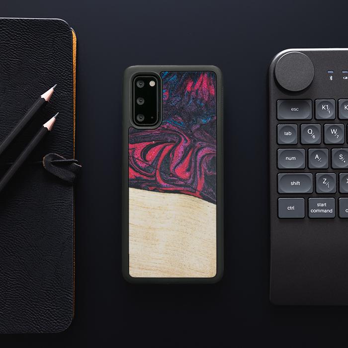 Samsung Galaxy S20 Handyhülle aus Harz und Holz - Synergy#F5