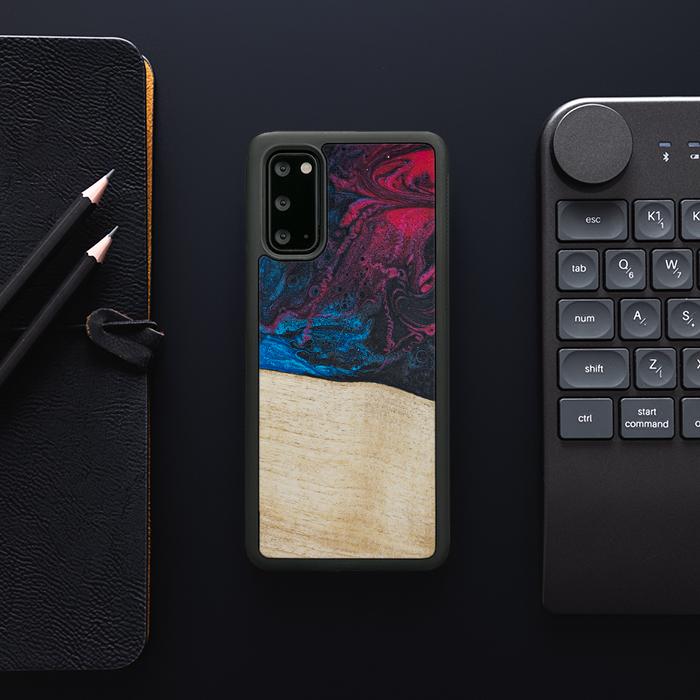 Samsung Galaxy S20 Handyhülle aus Harz und Holz - Synergy#F9
