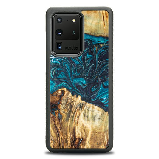 Samsung Galaxy S20 Ultra Etui na telefon z żywicy i drewna - Synergy#E12