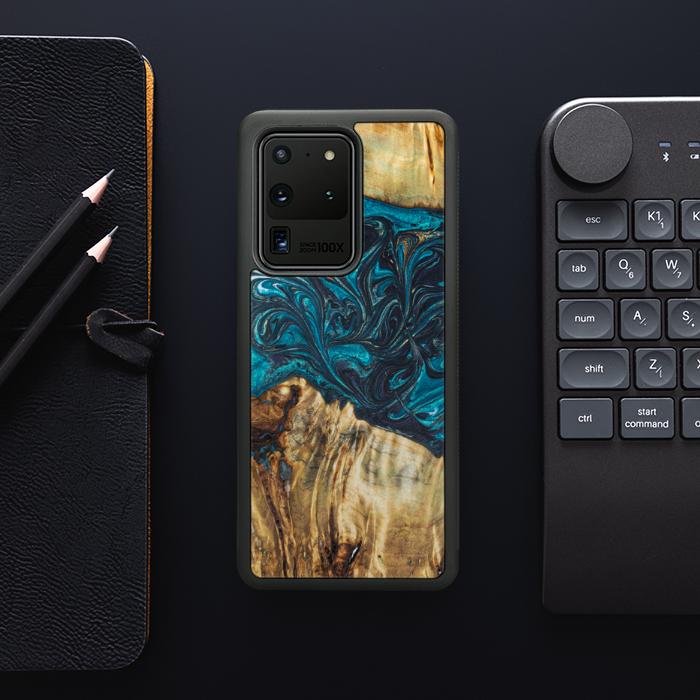 Samsung Galaxy S20 Ultra Etui na telefon z żywicy i drewna - Synergy#E12