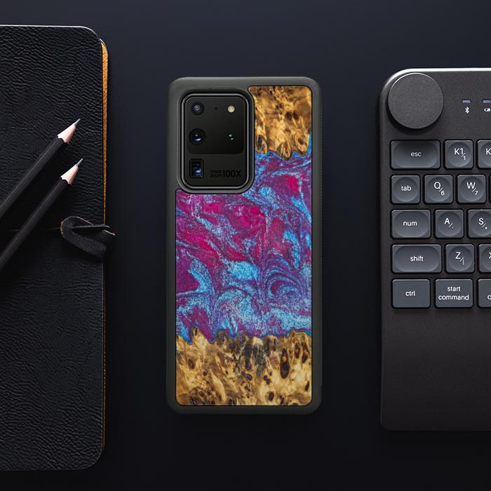Samsung Galaxy S20 Ultra Etui na telefon z żywicy i drewna - Synergy#E15