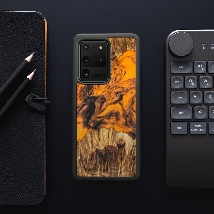 Samsung Galaxy S20 Ultra Etui na telefon z żywicy i drewna - Synergy#E24