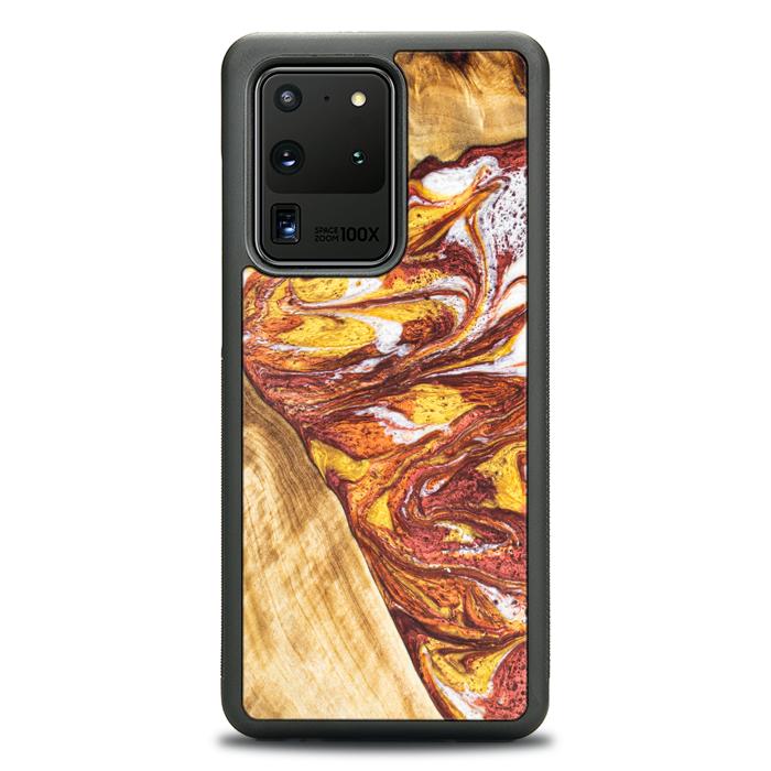 Samsung Galaxy S20 Ultra Handyhülle aus Harz und Holz - Synergy#E4