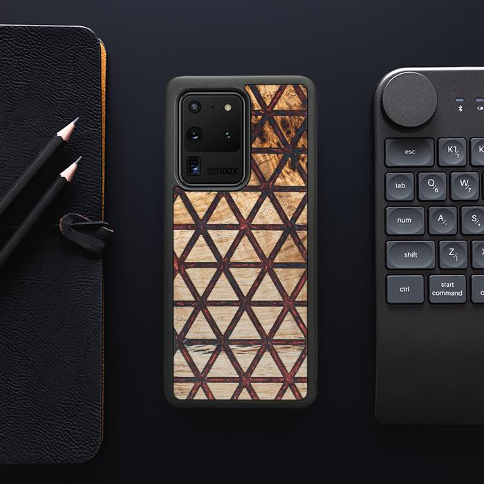 Samsung Galaxy S20 Ultra Handyhülle aus Harz und Holz - Synergy#F22