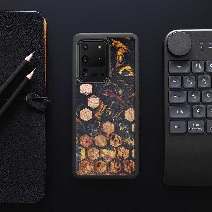 Samsung Galaxy S20 Ultra Handyhülle aus Harz und Holz - Synergy#F26