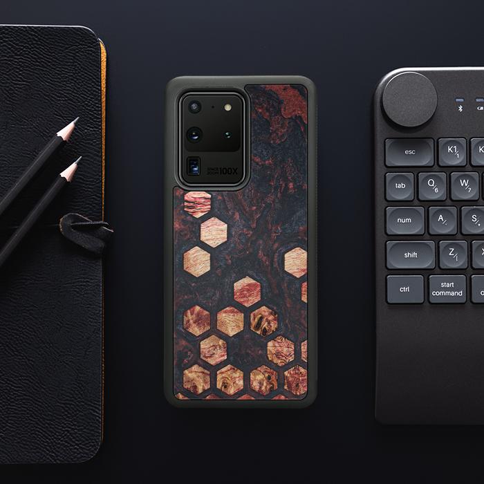 Samsung Galaxy S20 Ultra Handyhülle aus Harz und Holz - Synergy#F27