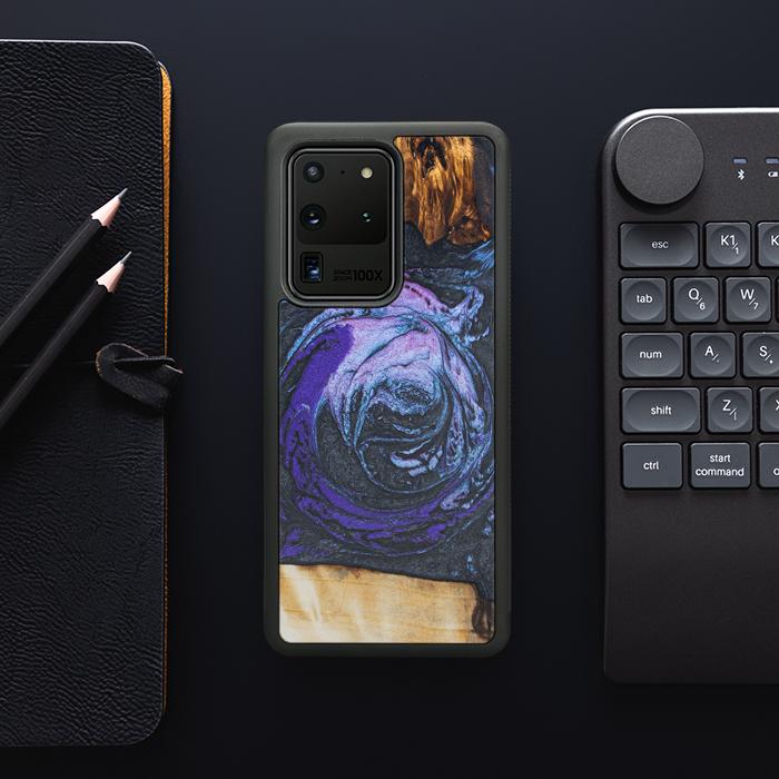 Samsung Galaxy S20 Ultra Handyhülle aus Harz und Holz - Synergy#F34