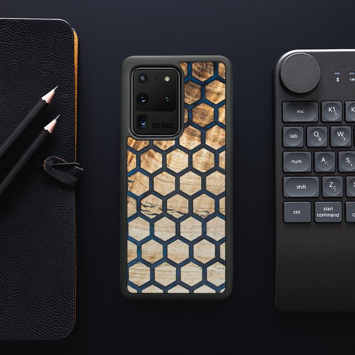Samsung Galaxy S20 Ultra Handyhülle aus Harz und Holz - Synergy#F36