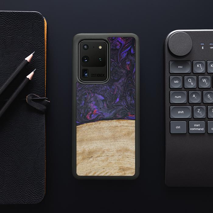 Samsung Galaxy S20 Ultra Handyhülle aus Harz und Holz - Synergy#F7