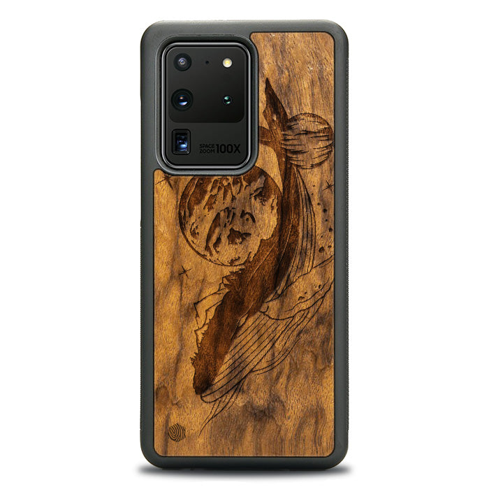 Samsung Galaxy S20 Ultra Wooden Phone Case - Cosmic Whale
