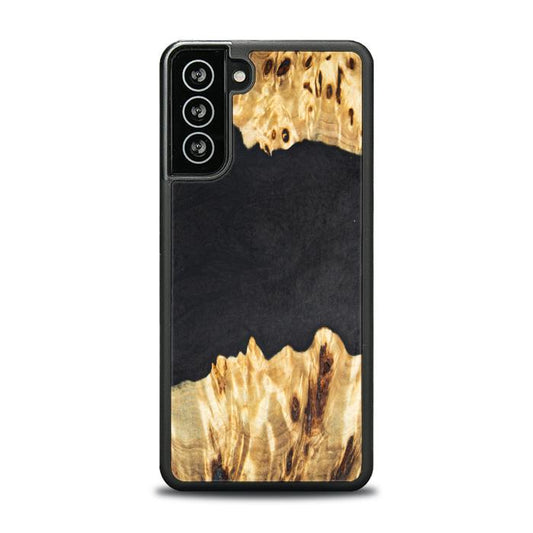 Samsung Galaxy S21 FE Handyhülle aus Harz und Holz - Synergy#E19