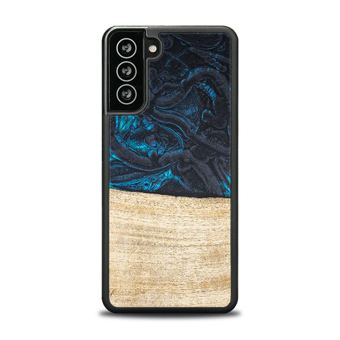 Samsung Galaxy S21 FE Handyhülle aus Harz und Holz - Synergy#F13