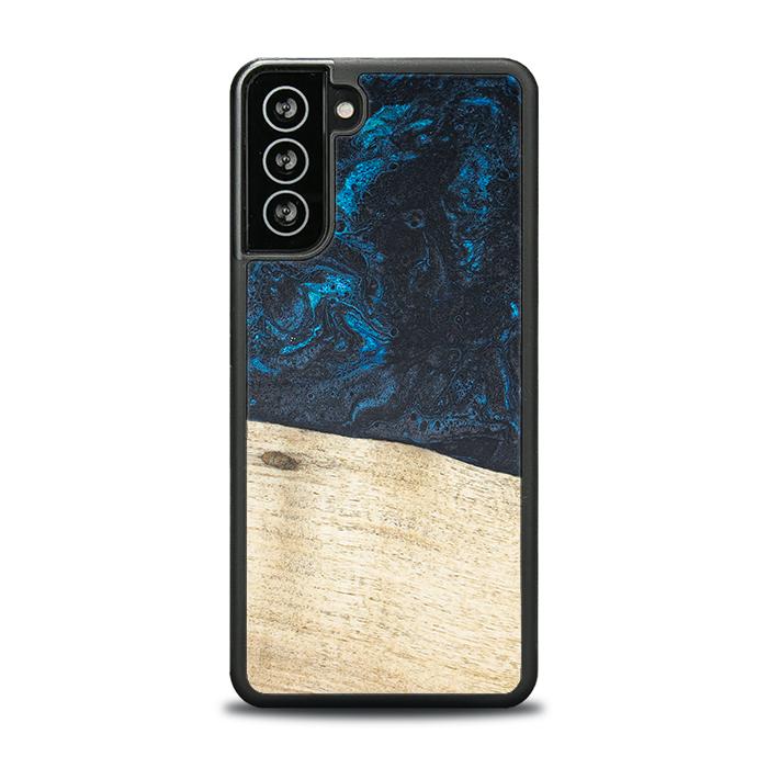 Samsung Galaxy S21 FE Handyhülle aus Harz und Holz - Synergy#F17