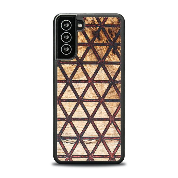 Samsung Galaxy S21 FE Handyhülle aus Harz und Holz - Synergy#F22