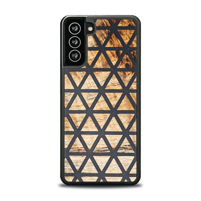 Samsung Galaxy S21 FE Handyhülle aus Harz und Holz - Synergy#F29