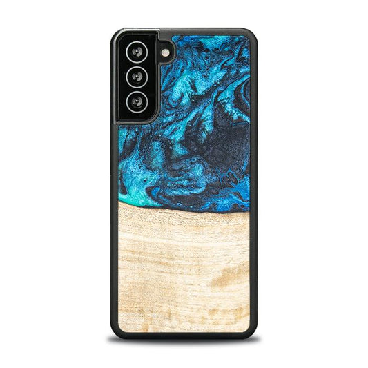 Samsung Galaxy S21 FE Handyhülle aus Harz und Holz - Synergy#F3