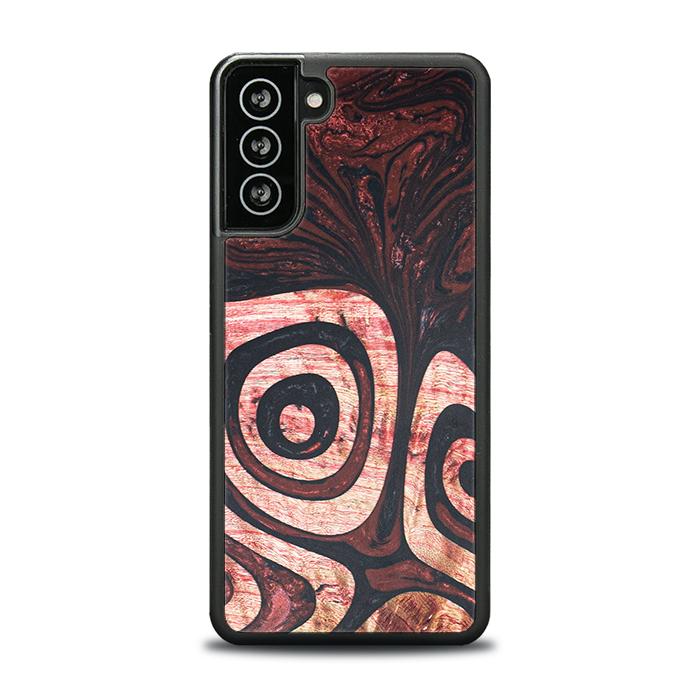 Samsung Galaxy S21 FE Handyhülle aus Harz und Holz - Synergy#F32