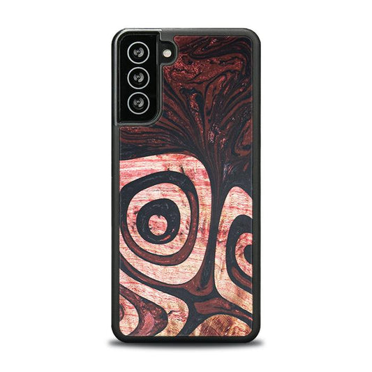 Samsung Galaxy S21 FE Handyhülle aus Harz und Holz - Synergy#F32