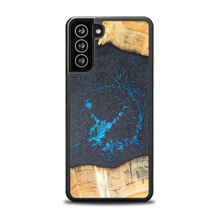 Samsung Galaxy S21 FE Handyhülle aus Harz und Holz - Synergy#F35