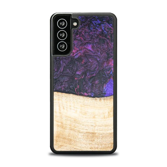Samsung Galaxy S21 FE Handyhülle aus Harz und Holz - Synergy#F4
