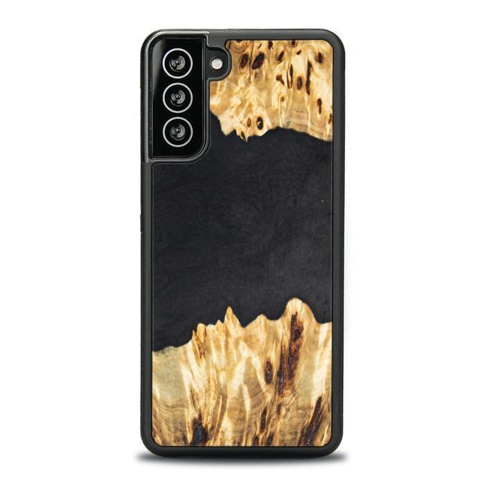 Samsung Galaxy S21 Plus Handyhülle aus Harz und Holz - Synergy#E19