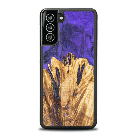 Samsung Galaxy S21 Plus Handyhülle aus Harz und Holz - Synergy#E22