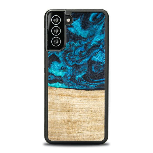 Samsung Galaxy S21 Plus Handyhülle aus Harz und Holz - Synergy#F11