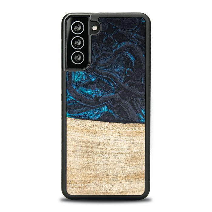Samsung Galaxy S21 Plus Handyhülle aus Harz und Holz - Synergy#F13