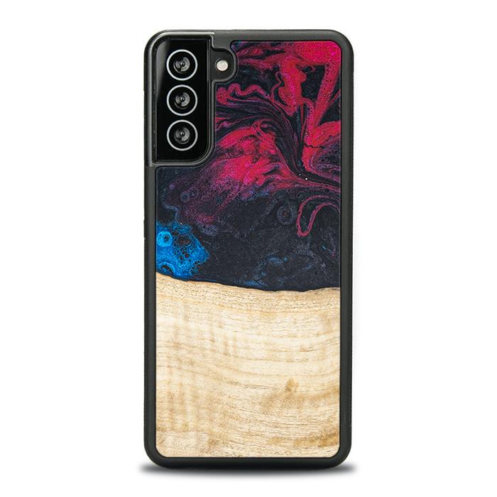 Samsung Galaxy S21 Plus Handyhülle aus Harz und Holz - Synergy#F14