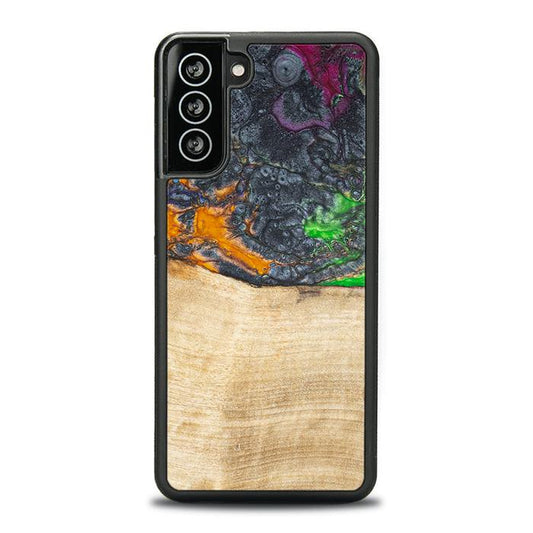Samsung Galaxy S21 Plus Handyhülle aus Harz und Holz - Synergy#F16