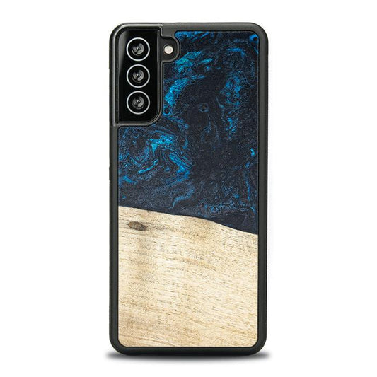 Samsung Galaxy S21 Plus Handyhülle aus Harz und Holz - Synergy#F17