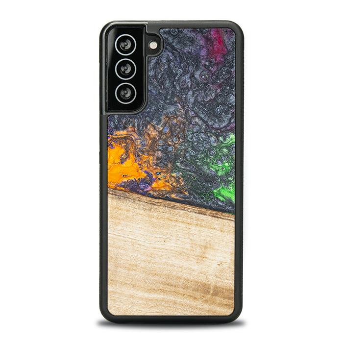 Samsung Galaxy S21 Plus Handyhülle aus Harz und Holz - Synergy#F20