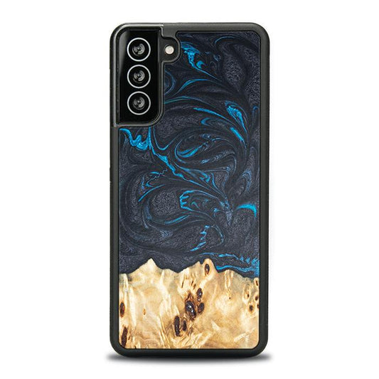 Samsung Galaxy S21 Plus Handyhülle aus Harz und Holz - Synergy#F21