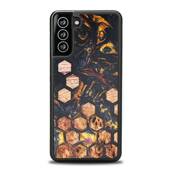 Samsung Galaxy S21 Plus Handyhülle aus Harz und Holz - Synergy#F26