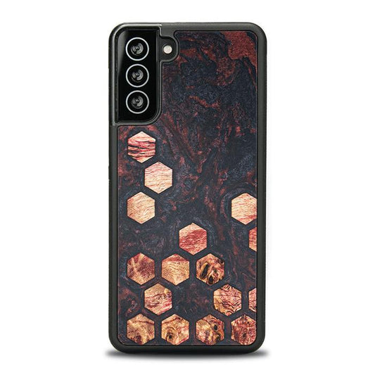 Samsung Galaxy S21 Plus Handyhülle aus Harz und Holz - Synergy#F27
